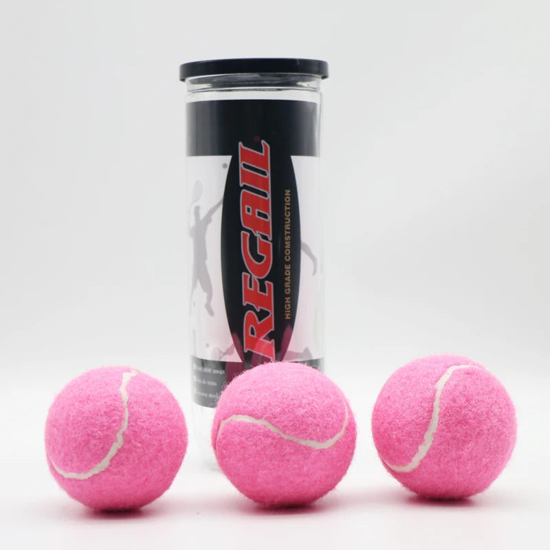 REGAIL Colorful Balls 3pcs  Tennis Ball Training Tennis Balls Outdoor Sports Professtiona Trainingl Tennis