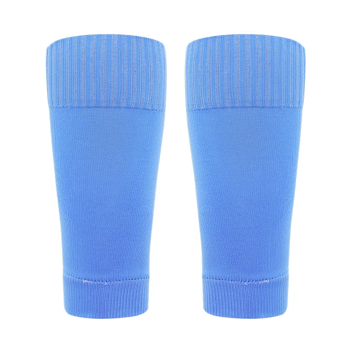 ﻿ 1 Pairs Leg Warmers Football Sports Socks Without Foot Adults Shin Guard Calf Socks Kids Leg Compression Socks Protection Gear