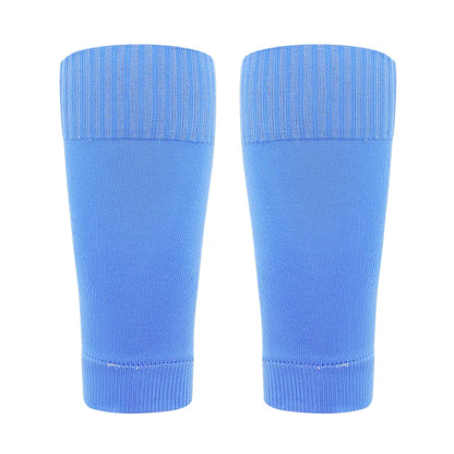﻿ 1 Pairs Leg Warmers Football Sports Socks Without Foot Adults Shin Guard Calf Socks Kids Leg Compression Socks Protection Gear