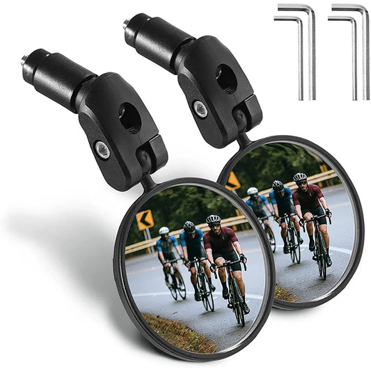 HD Bicycle Rearview Mirror with Adjustable Handlebar - Improve Safety and Visibility While Riding