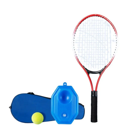 Single Tennis Racket Set for Kids Shock Absorbing Lightweight Tennis Trainer Rebound 23inch with Carry Bag Tennis Racquets Set