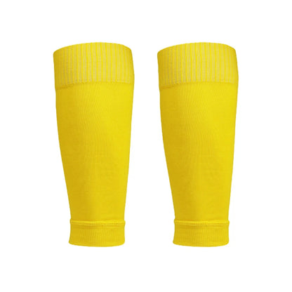 ﻿ 1 Pairs Leg Warmers Football Sports Socks Without Foot Adults Shin Guard Calf Socks Kids Leg Compression Socks Protection Gear