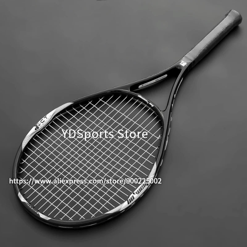 High Quality Carbon Aluminium Alloy Strung Tennis Racket For Adult Tenis Rackets 4-1/4 Inch Strings Bag Raquet Padel Men Women