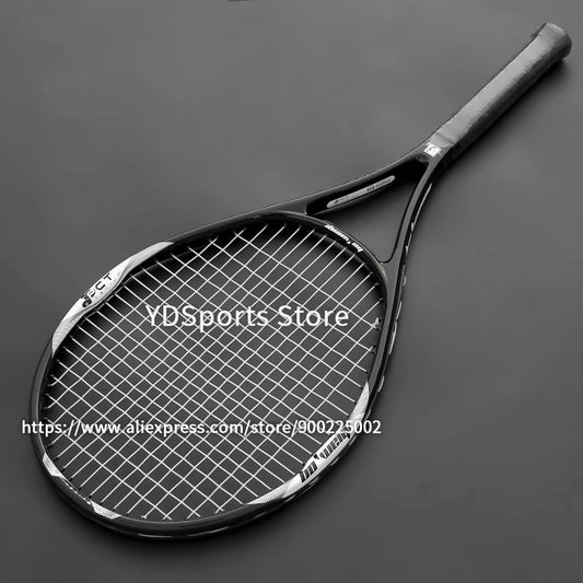 High Quality Carbon Aluminium Alloy Strung Tennis Racket For Adult Tenis Rackets 4-1/4 Inch Strings Bag Raquet Padel Men Women