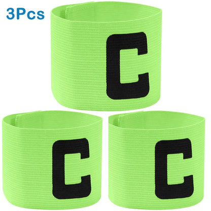 Football Armband Soccers Balls Match C Word Armband Team Leader Bands Group Nylon Adjustable For Soccer Sports Accessories  ﻿