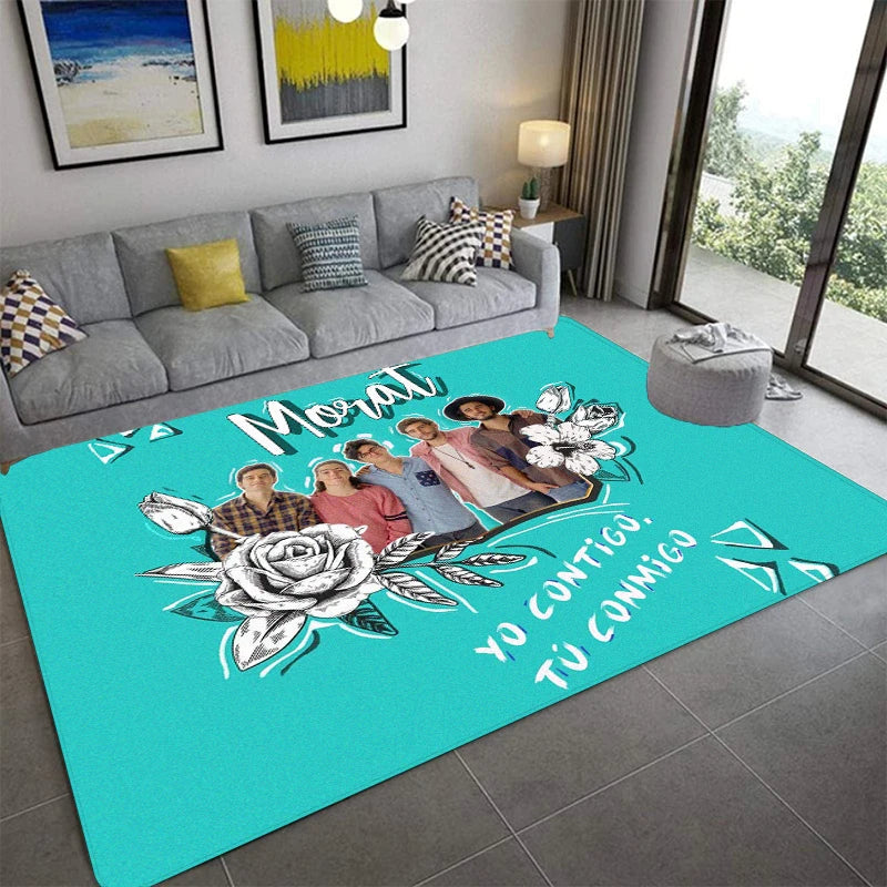 M-Morat Printed Carpet Fashion Yoga Mat Non-Slip Carpet Bedroom Decoration Outdoor Carpet Bedroom Birthday Gift