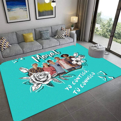 M-Morat Printed Carpet Fashion Yoga Mat Non-Slip Carpet Bedroom Decoration Outdoor Carpet Bedroom Birthday Gift