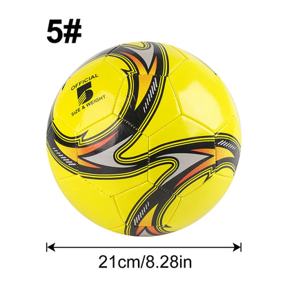 1PC A Size 3,4,5 Cyclone Football, Soft Inflatable Yellow Soccer Ball, Suitable for Training and Match Play