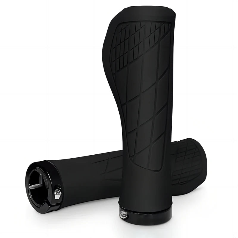 Soft Rubber Bicycle Handlebar Grip, MTB Cuffs, Non-slip Handle Cover, Lock On, Mountain Bike Handles, 22.2mm
