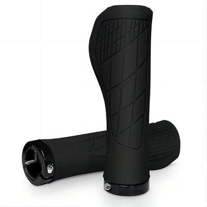 Soft Rubber Bicycle Handlebar Grip, MTB Cuffs, Non-slip Handle Cover, Lock On, Mountain Bike Handles, 22.2mm