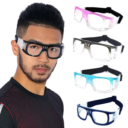 Men Windproof Football Eyeglasses Outdoor Sports Glasses Soccer Basketball Eye Protect Goggles Impact Resistance Cycling Eyewear