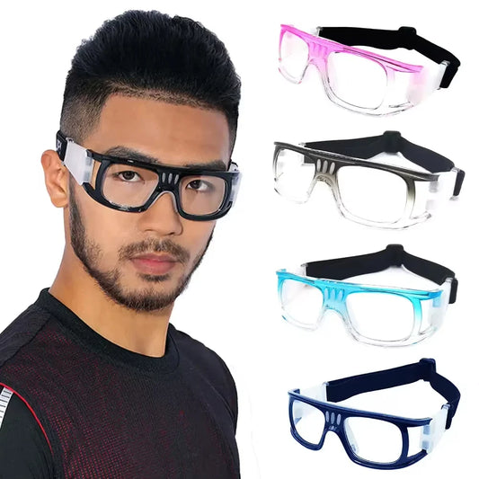 Men Windproof Football Eyeglasses Outdoor Sports Glasses Soccer Basketball Eye Protect Goggles Impact Resistance Cycling Eyewear