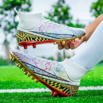 New Men Professional Football Boots Unisex Non-slip Cleats Soccer Shoes Breathable Sports Drop Shipping Ultralight