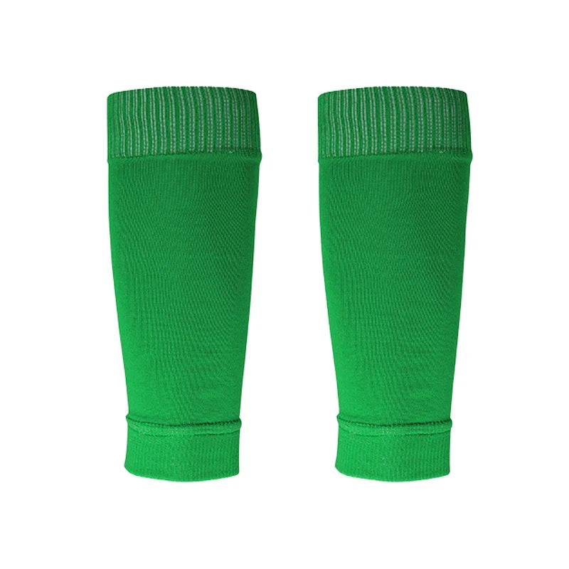 ﻿ 1 Pairs Leg Warmers Football Sports Socks Without Foot Adults Shin Guard Calf Socks Kids Leg Compression Socks Protection Gear