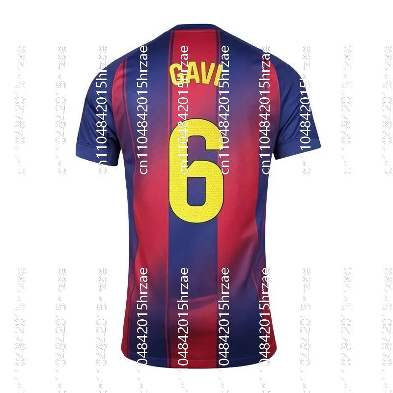 The Hot Spain Style Barca Fan Version Adult Children's Casual Sports T-shirt Football Jersey Breathable Short Sleeve Soccer Club