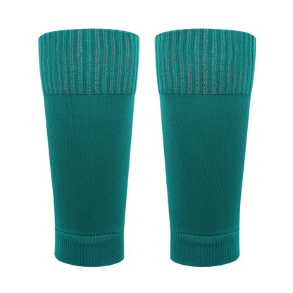 ﻿ 1 Pairs Leg Warmers Football Sports Socks Without Foot Adults Shin Guard Calf Socks Kids Leg Compression Socks Protection Gear