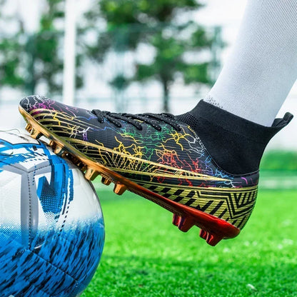 New Men Professional Football Boots Unisex Non-slip Cleats Soccer Shoes Breathable Sports Drop Shipping Ultralight