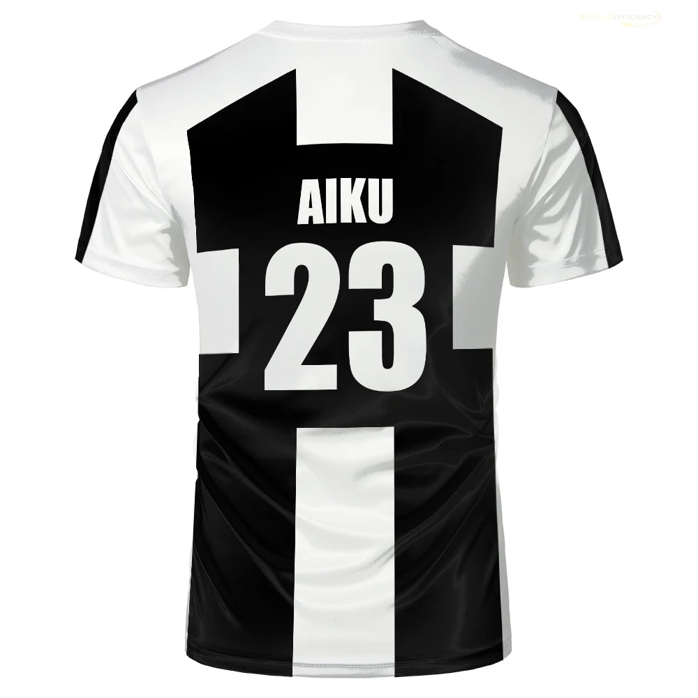 2024 Summer Five Person Pattern VL Replika Anime Uber Blue Lock Full Print Men Tshirt Cosplay Football Jersey Futsal Pattern Tee