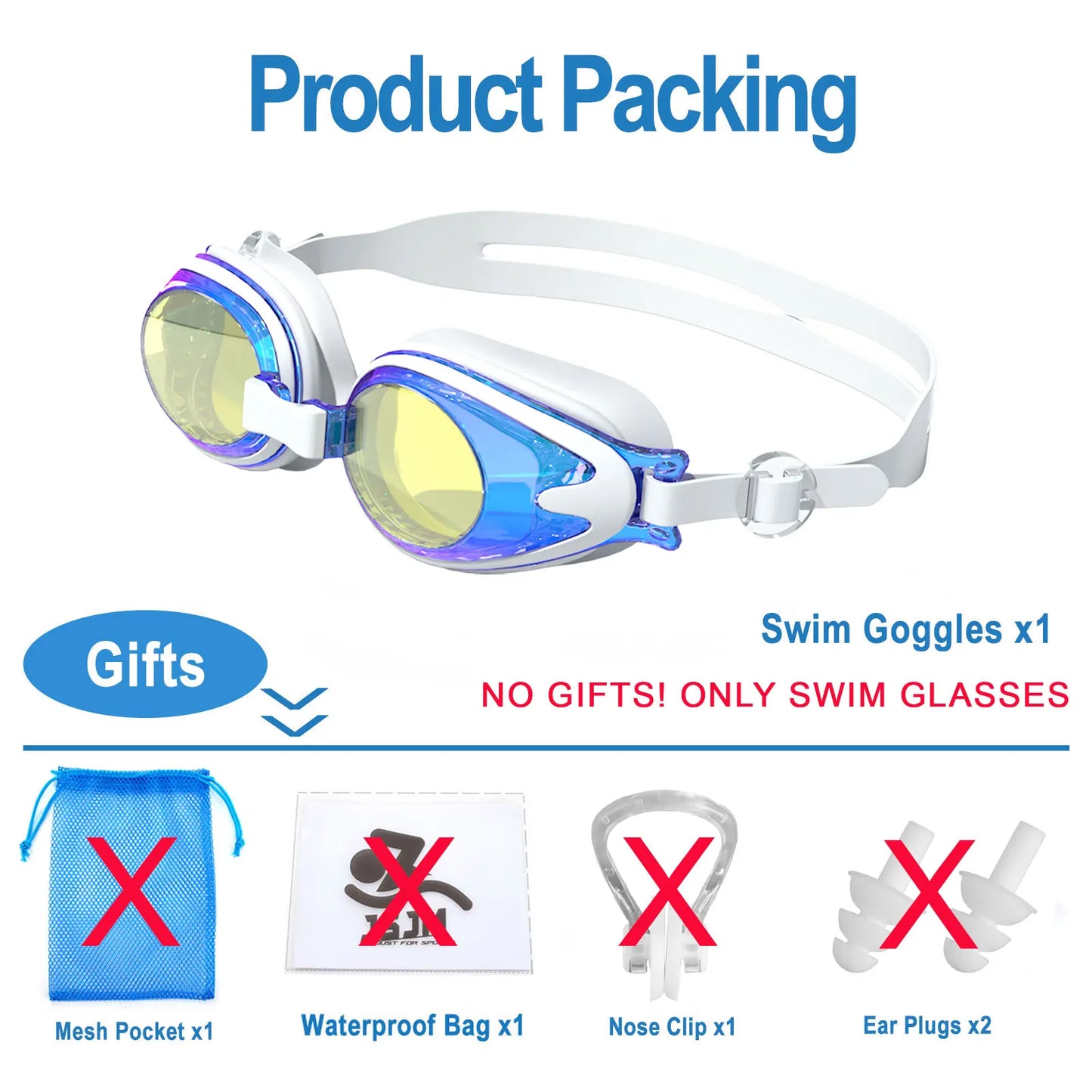 JSJM Professional Kids Swimming Goggles Anti-Fog UV Protection Waterproof Silicone Swim Glasses for Boys Girls Swim Eyewear Gift