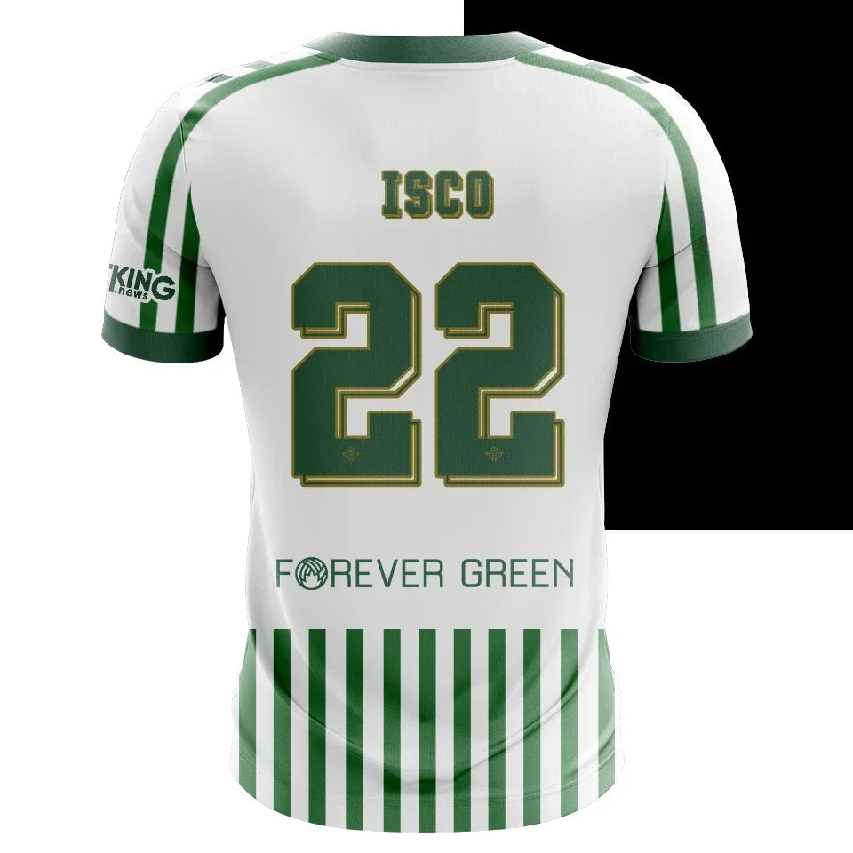 2025 Best-selling New 3D printed Betis Chelsea football jersey for men and women, quick-drying shirt, breathable T-shirt.
