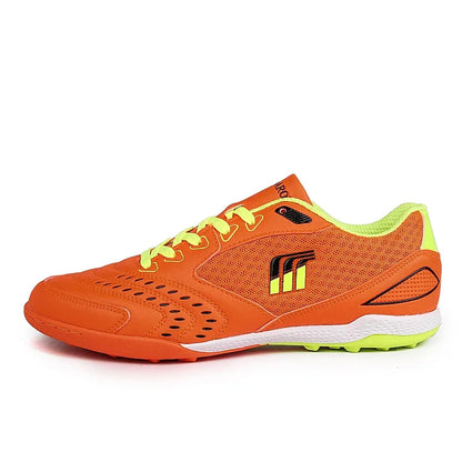 Men Indoor Turf Football Kids Training Lace Up Size 36-45 Soccer Sneakers Training Football Sneakers Flat Football Shoes