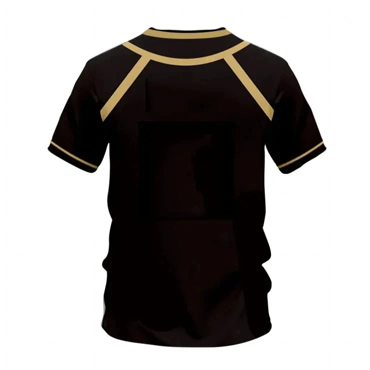 Jersey Futsal Pattern Vl Replika Blue Lock Anime Bastard Munich Summer Men'S And Women'S 3Dt Shirt Casual Sports T Shirt Top