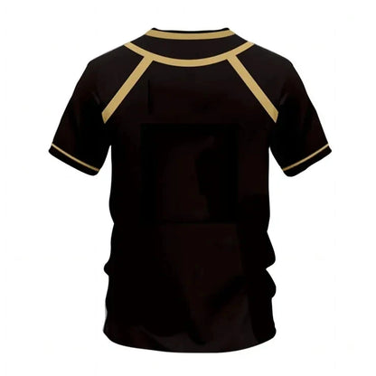 Jersey Futsal Pattern Vl Replika Blue Lock Anime Bastard Munich Summer Men'S And Women'S 3Dt Shirt Casual Sports T Shirt Top