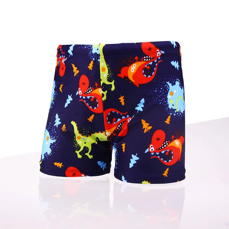 Boys Swimwear Baby 2024 New Summer Cartoon Dinosaur Shark Swimming Pants Kids Casual Beach Shorts Boy Children's Swimsuit