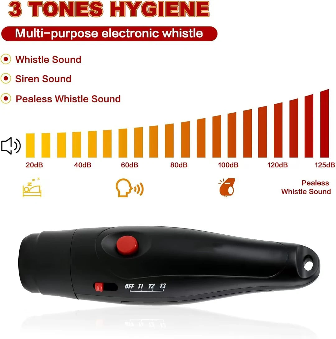 Electronic Whistle for Coaches 3 Sound Effects School Teacher Sports Traning Whistle With Lanyard