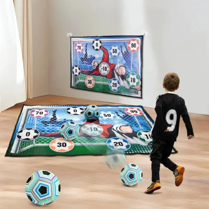 1pcs Soccer Game Mat Set Outdoor Indoor Soccer Toys Multiplayer  Children  Training Boy GiftsCompetitive Toss Soccer Goal Game
