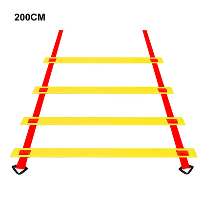 2M-10M Adjustable Agility Speed Ladder Stairs Nylon Straps Training Ladders Agile Staircase for Soccer Football Speed Ladder