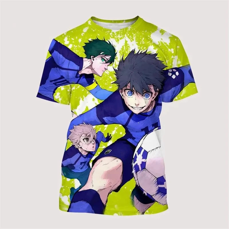 Anime Blue Lock 3D Printed Men/Women Children T Shirt Fashion Harajuku Style Y2k Football T-shirt Oversized Short Sleeve Tops