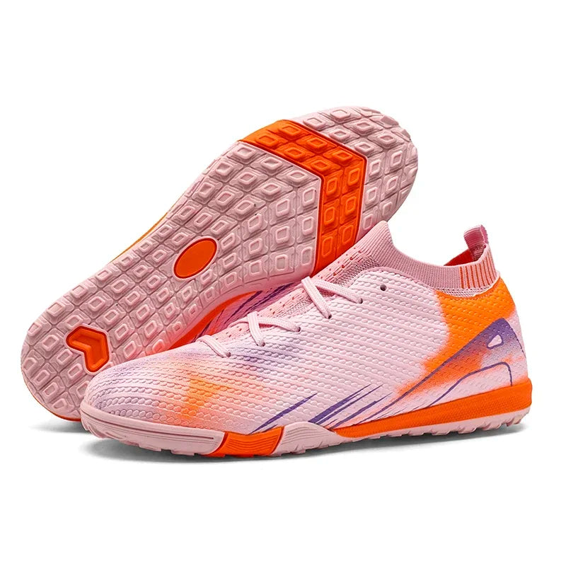 New Men Soccer Shoes Futsal Mid-top Football Boots Cleats Sneakers Non-Slip High-quality Match Indoor Hot-selling FG/TF