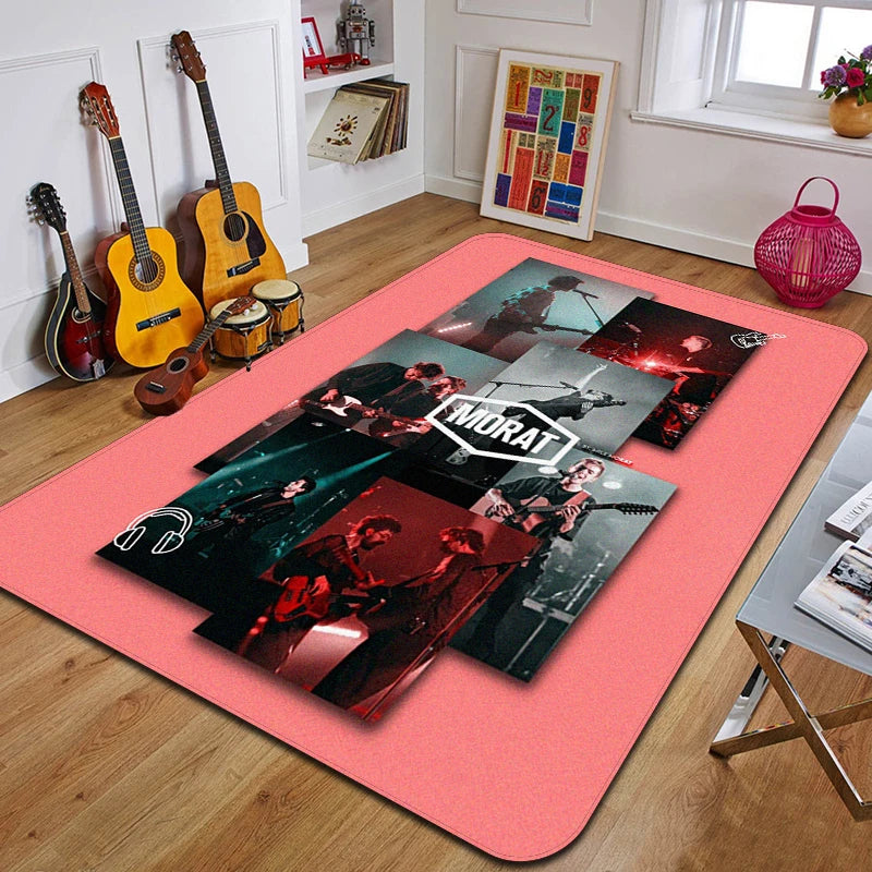 M-Morat Printed Carpet Fashion Yoga Mat Non-Slip Carpet Bedroom Decoration Outdoor Carpet Bedroom Birthday Gift