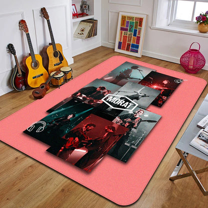 M-Morat Printed Carpet Fashion Yoga Mat Non-Slip Carpet Bedroom Decoration Outdoor Carpet Bedroom Birthday Gift