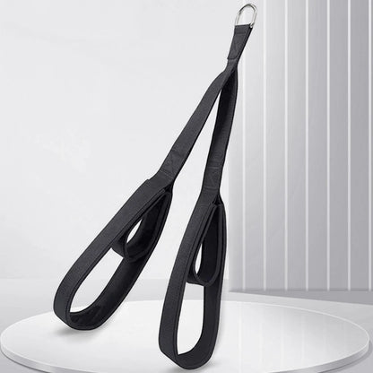 Fitness Arm Strength Rope Anti-Slip Muscle Training Carabiner Pulldown Rope Tricep Rope Cable for Facepulls/Push Downs/Crunches