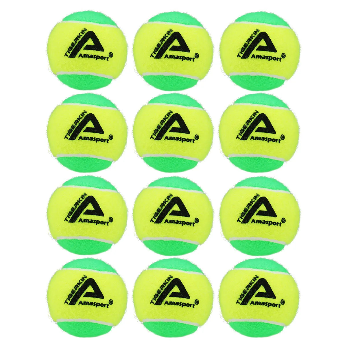 AMASPORT Kid Tennis Balls 25%/50%75% Slower Soft Pressure-Decompression Tennis Balls for Children Aged 5-12 Years