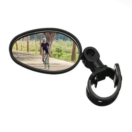 Wide-Angle Rearview Mirror for Bicycle, 360 Degree Rotation, Outdoor Riding, Mountain Bike Handle, Safety Accessories