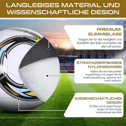 World Football Soccer Balls Official Size5 Machine Sewing PVC  Seamless Wearproof Anti-slip Outdoor Match Game Football Training