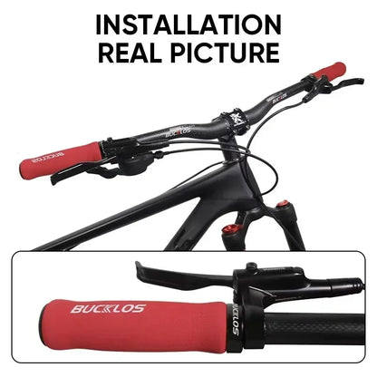 BUCKLOS Bicycle Grips Integrated Rubber Anti-slip Mtb Handlebar Cover Lock on Mountain Bike Handle Bar Cuffs BMX Cycling Parts