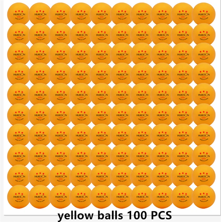New Huieson 3 Star 20~100 PCS ABS 40+ Material Professional Table Tennis Balls TTF Table Tennis Ping Pong Balls For Competition