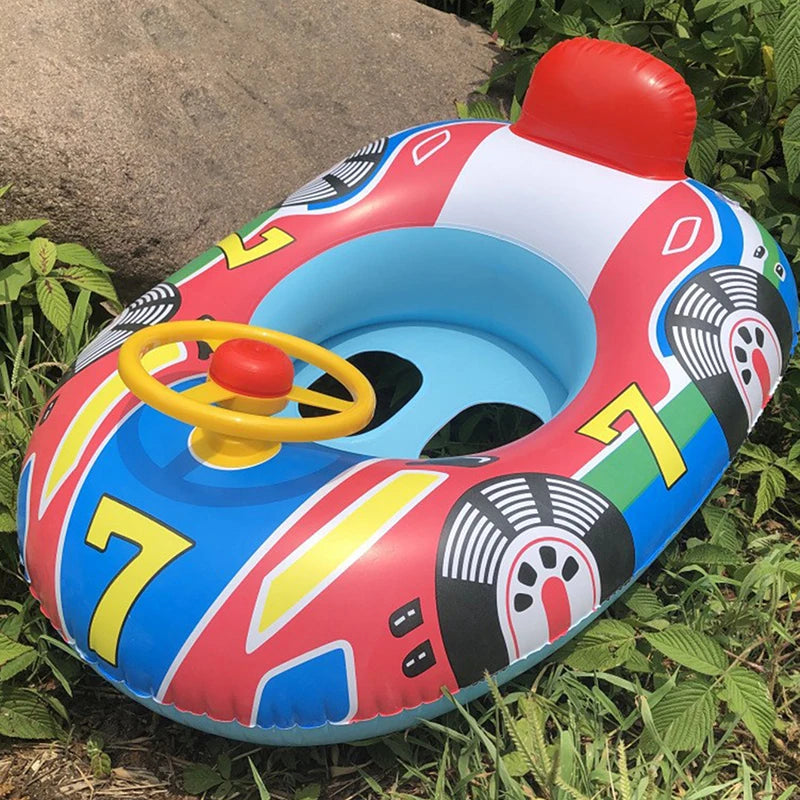 Baby Steering wheel car boat Swimming Float Ring,Baby Inflatable  Pool Floatie ，Bathtub Toys， Pool Accessories