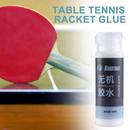 Table Tennis Racket Glue Professional Table Tennis Rubber Glue Pong Racket Speed Glue With Brush Rubber Adhesive & Cleaner