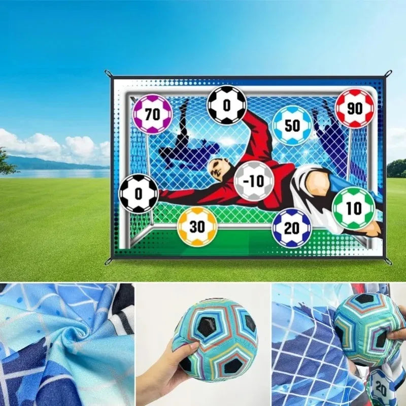1pcs Soccer Game Mat Set Outdoor Indoor Soccer Toys Multiplayer  Children  Training Boy GiftsCompetitive Toss Soccer Goal Game