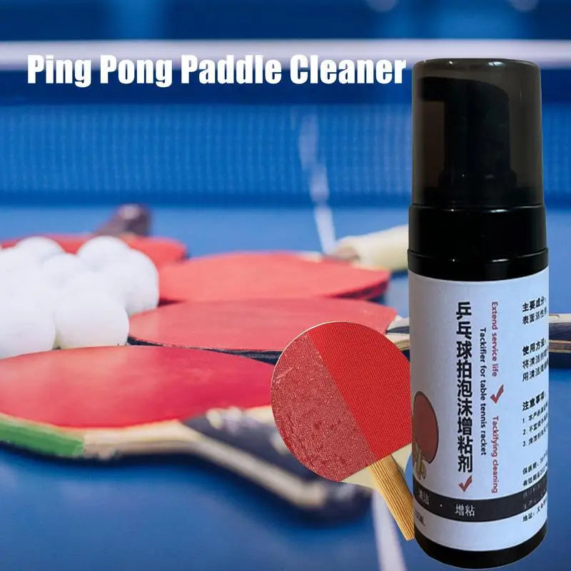 Table Tennis Bat Cleaning Set Racket Cleaner PingPong Paddle Care Spray 100ml Paddle Cleaning Spray Kit For PingPong Bat And