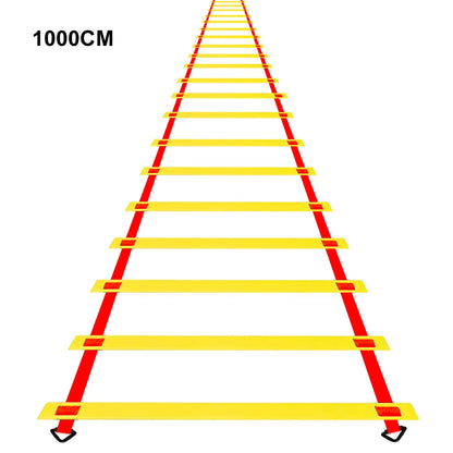 2M-10M Adjustable Agility Speed Ladder Stairs Nylon Straps Training Ladders Agile Staircase for Soccer Football Speed Ladder