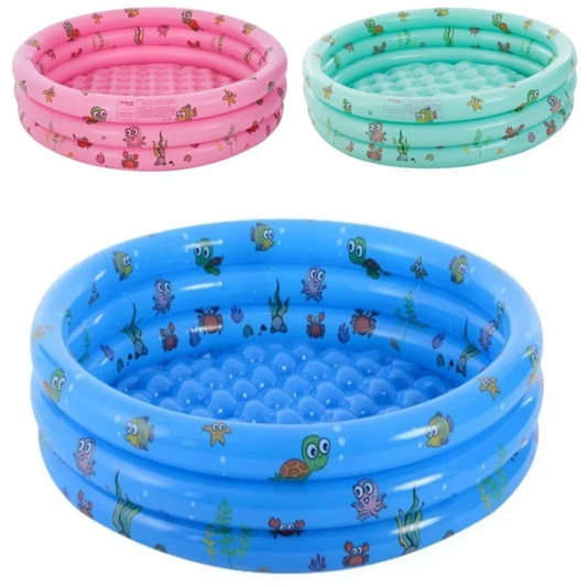 Reusable Inflatable Swimming Pool Double Layer Garden Portable Thickened For Kids Water Toys Party Round Indoor Outdoor Paddling