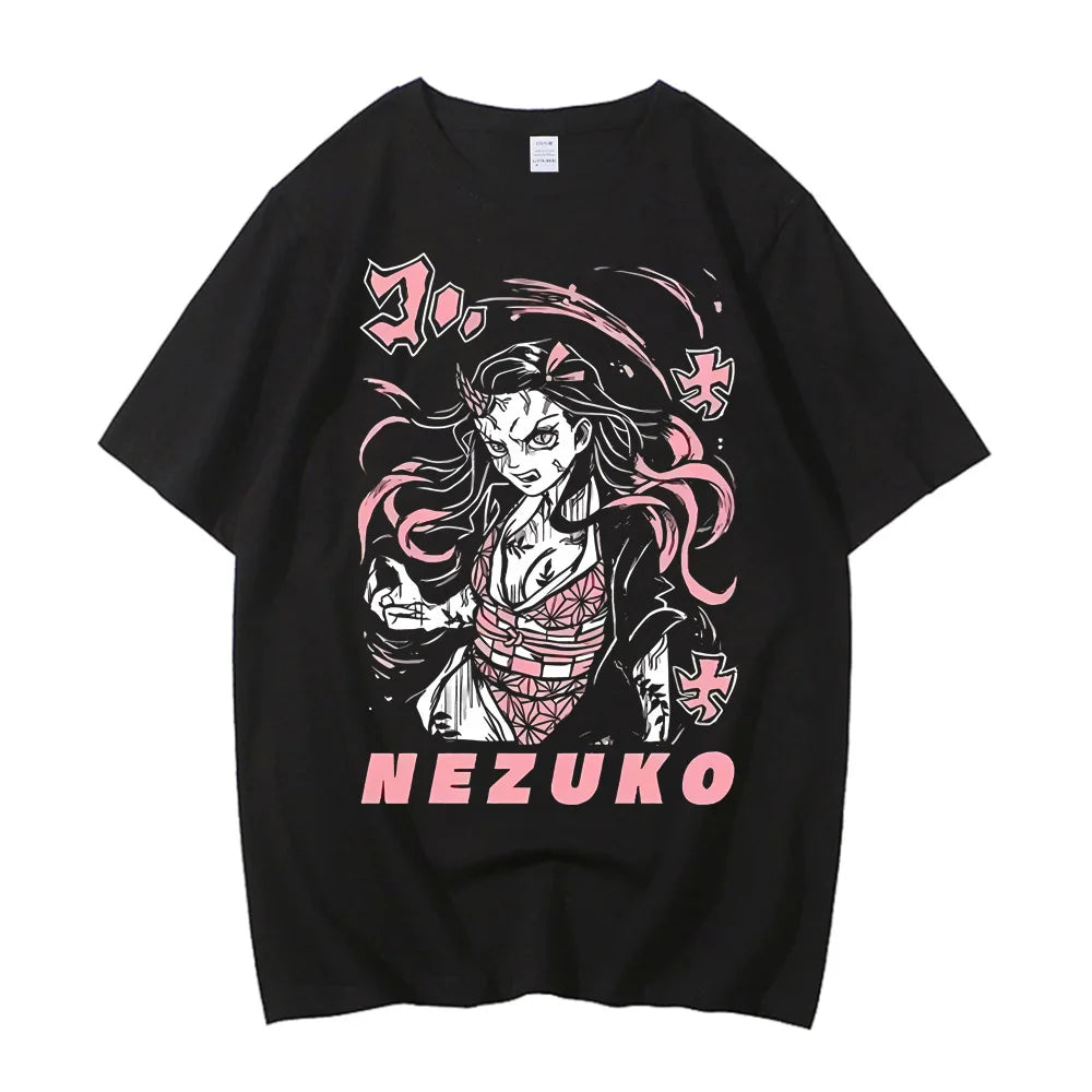 Movie Demon Slayer Infinity Castle T Shirt Men High Quality Cotton Anime Graphic Tees Tops Clothing Harajuku Casual T-shirt