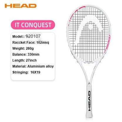 Original Head Tennis Racket Black Professional Tennis Racquet Carbon Tenis Padel With Bag Overgrip Dampener Raquete De Tenis 414