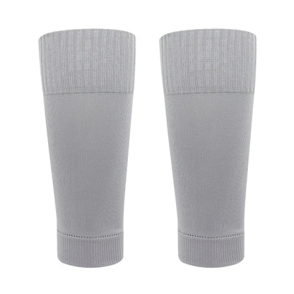 ﻿ 1 Pairs Leg Warmers Football Sports Socks Without Foot Adults Shin Guard Calf Socks Kids Leg Compression Socks Protection Gear